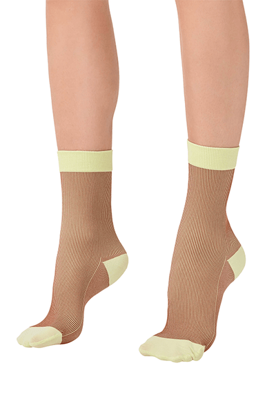 ITEM m6 Mint Chocolate / Small Striped Sneaker Socks