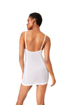 ITEM m6 Small‚0-4 / White All Mesh Shaping Slip Dress