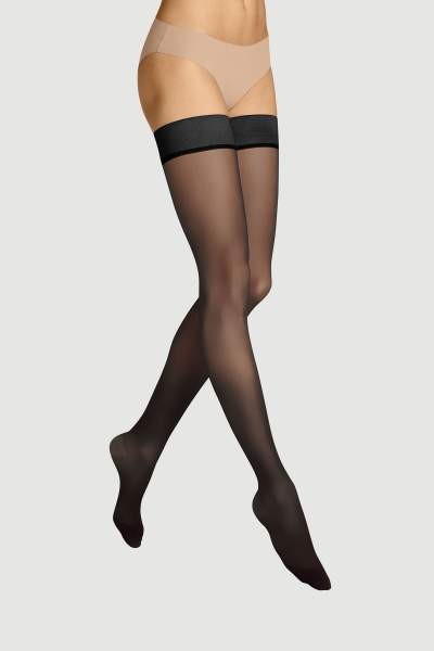 ITEM m6 Small‚0-4 / Black Sheer Support Thigh-Highs